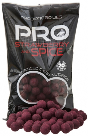 Boilies Pro Strawberry Spice 800g 20mm